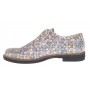 Pantofi dama casual din piele naturala Mozaic Colorat P102BEJ2